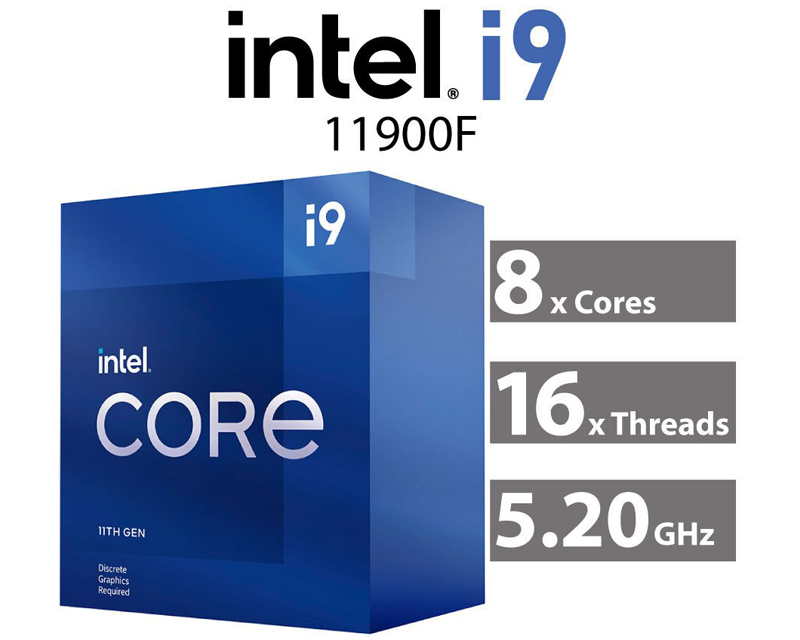 CPU INTEL CORE I9-11900F (2.5GHZ TURBO UP TO 5.2GHZ, 8 NHÂN 16 LUỒNG ...